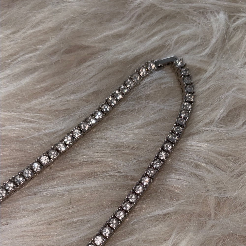 Silver Crystal Necklace - Picture 3 of 4